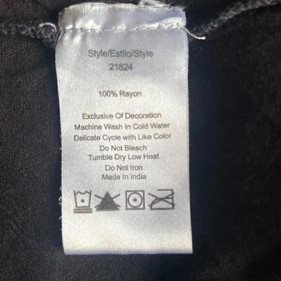 Riviera Sun Rayon Crepe Short Dress with Multicolored Embroidery  SZ 3X #1754 - Picture 13 of 16